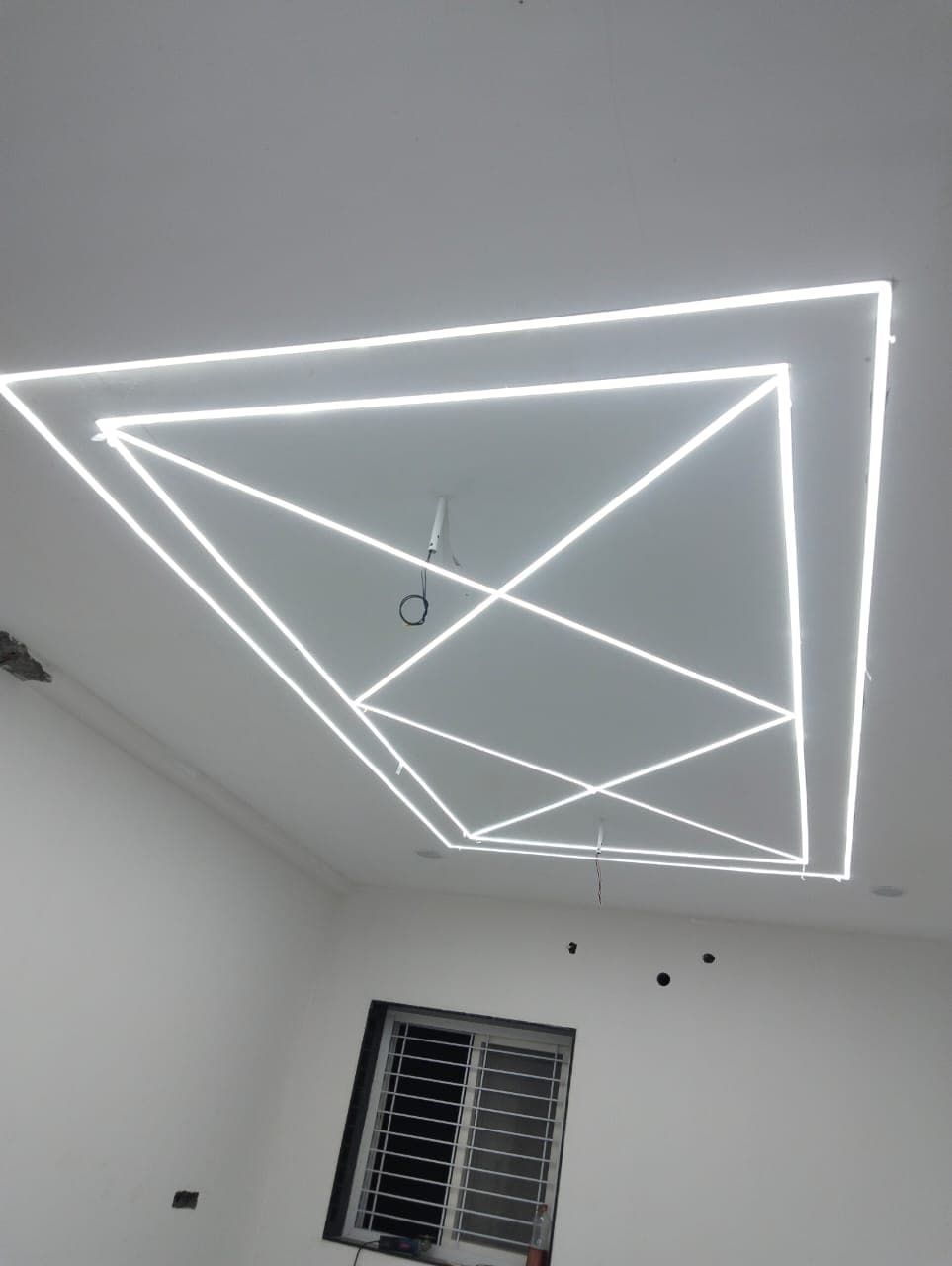 Light Drawn Across the Ceiling
